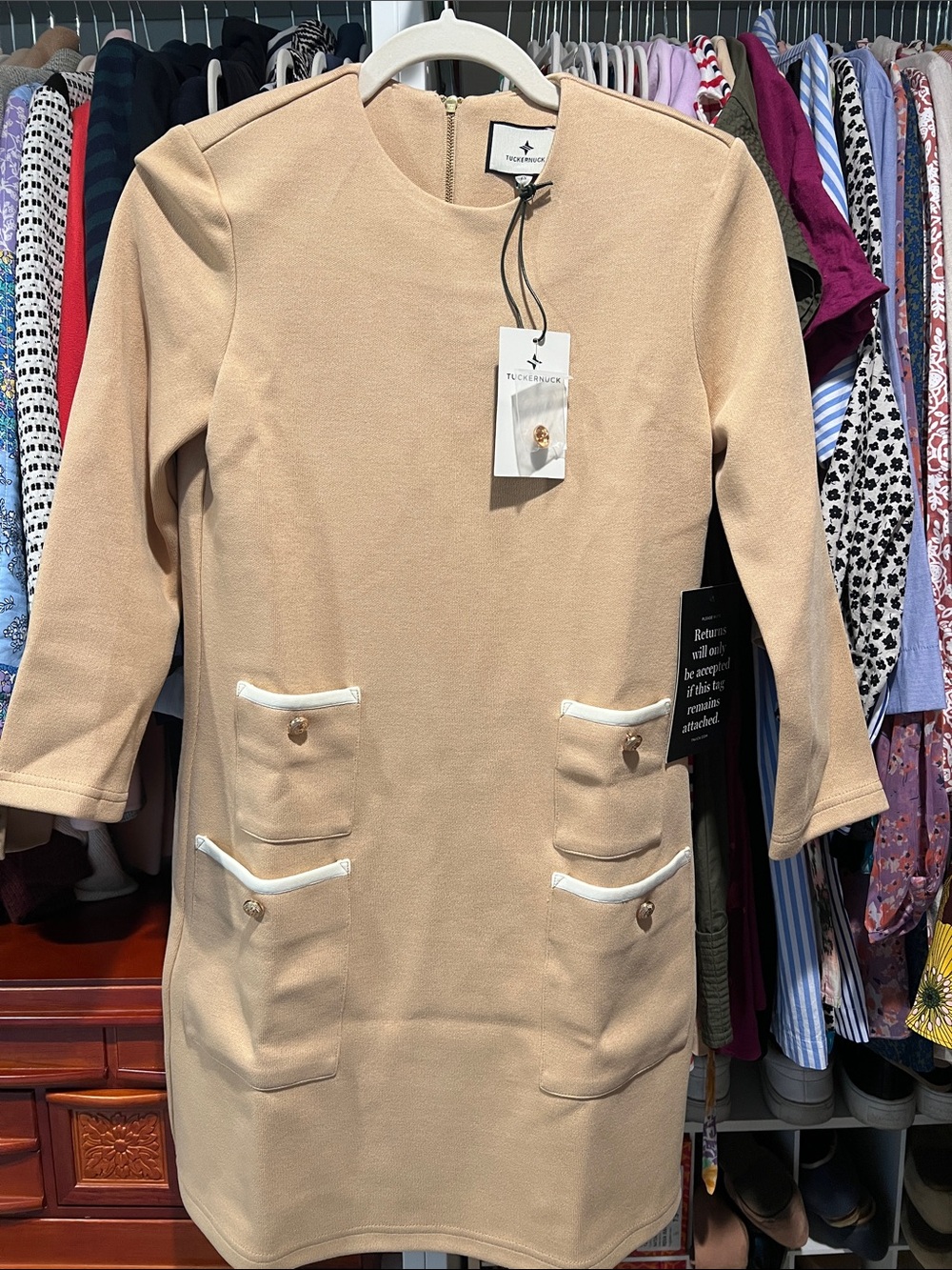 Tuckernuck Croissant Francoise Mod Mini Dress